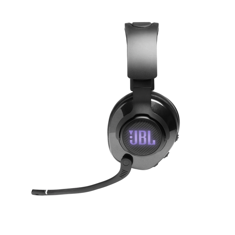 JBL Quantum 400 - Black - USB over-ear PC gaming headset with game-chat dial - Detailshot 5 image number null